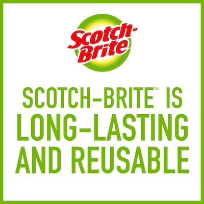 Scotch-Brite Dobie All-Purpose Cleaning Pad, 3 1/8" x 2 1/4" x 4 11/16", 3/Pk