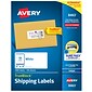 Avery TrueBlock Inkjet Shipping Labels, 2" x 4", White, 10 Labels/Sheet, 100 Sheets/Box (8463)