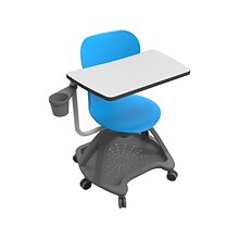 Luxor 24W All-in-One Student Desk and Chair, Blue/Gray (STUDENT-MTACHR)