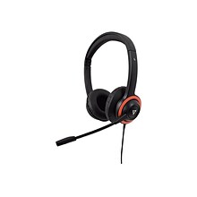 V7 Stereo Headset, Over-the-Head, Red/Black  (HU540E)