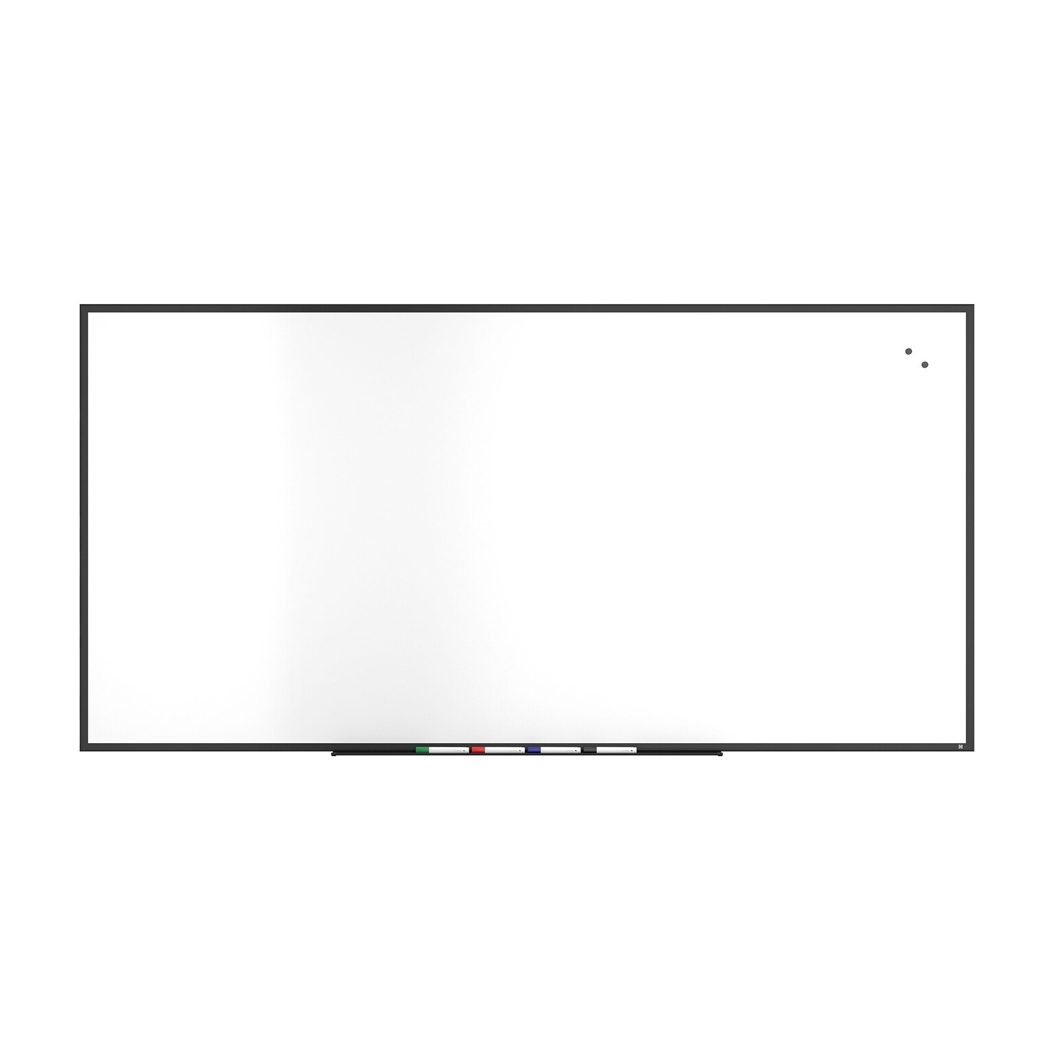 TRU RED™ Magnetic Steel Dry Erase Board, Black Frame, 8 x 4 (TR61183)