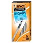 BIC Xtra Comfort Round Stic Grip Ballpoint Pens, Medium Point, Black Ink, Dozen (13726/GSMG11)