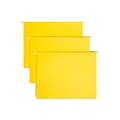 Smead Adjustable Tab Recycled Hanging File Folder, 5-Tab, Letter Size, Yellow, 25/Box (64069)