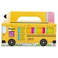 Post-it® Super Sticky Notes, Bus Cabinet Pack, Assorted Bright Colors, 65 Sheets/Pad, 24 Pads/Pack (
