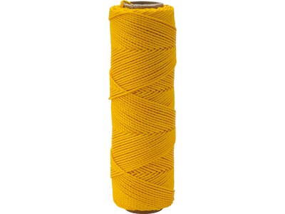 Mutual Industries Nylon Twisted Mason Twine, 0.06" x 275 ft., Yellow, Dozen (14661-41-275)