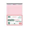 Roaring Spring Paper Products 8.5 x 11.75 Legal Pads, Recycled Pink Paper, 50 Sheets/Pad, 3 Pads/P