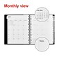 2024-2025 Staples 7" x 9" Academic Weekly & Monthly Appointment Book, Plastic Cover, Black (ST25497-23)