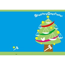 Seasons Greetings - 7 x 10 scored for folding to 7 x 5, 25 cards w/A7 envelopes per set