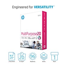 HP 8.5 x 11 Multipurpose Paper, 20 lbs., 96 Brightness, 500 Sheets/Ream (HPM1120)