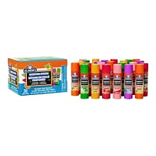 Elmers Scented WashableRemovable Glue Sticks, 0.21 oz., Assorted Colors, 30/Pack (2175692)