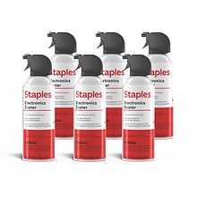 Staples Electronics Air Duster, 10 oz., 6/Pack (SPL10ENFR-6)