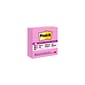 Post-it Super Sticky Notes, 4" x 4", Assorted Collection, Lined, 90 Sheet/Pad, 5 Pads/Pack (R440NPSS)