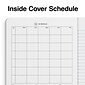 Staples Composition Notebook, 7.5" x 9.75", Wide Ruled, 80 Sheets, Black/White, 48 Notebooks/Carton (ST55076CT)