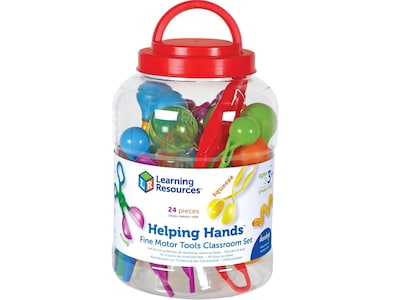 Learning Resources Helping Hands Fine Motor Tools Classroom Set, Assorted Colors (LER5551)