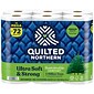 Quilted Northern Ultra Soft & Strong 2-Ply Standard Toilet Paper, White, 295 Sheets/Roll, 18 Rolls/Case (946325)