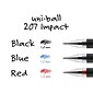 uni-ball 207 Impact Gel Pens, Bold Point, Blue Ink, 12/Pack (65801)