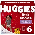 Huggies Little Movers Baby Diapers, Size 6, 84/Carton (53594)