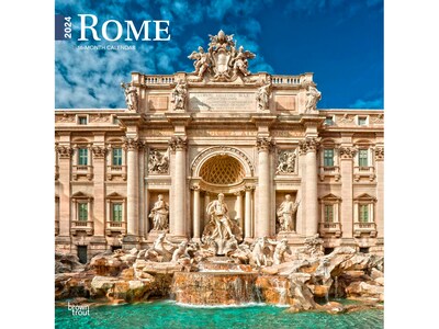 2024 BrownTrout Rome 12 x 12 Monthly Wall Calendar (9781975467593)