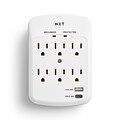 NXT Technologies™ 6-Outlet Outlet Adapter, White (NX61427)