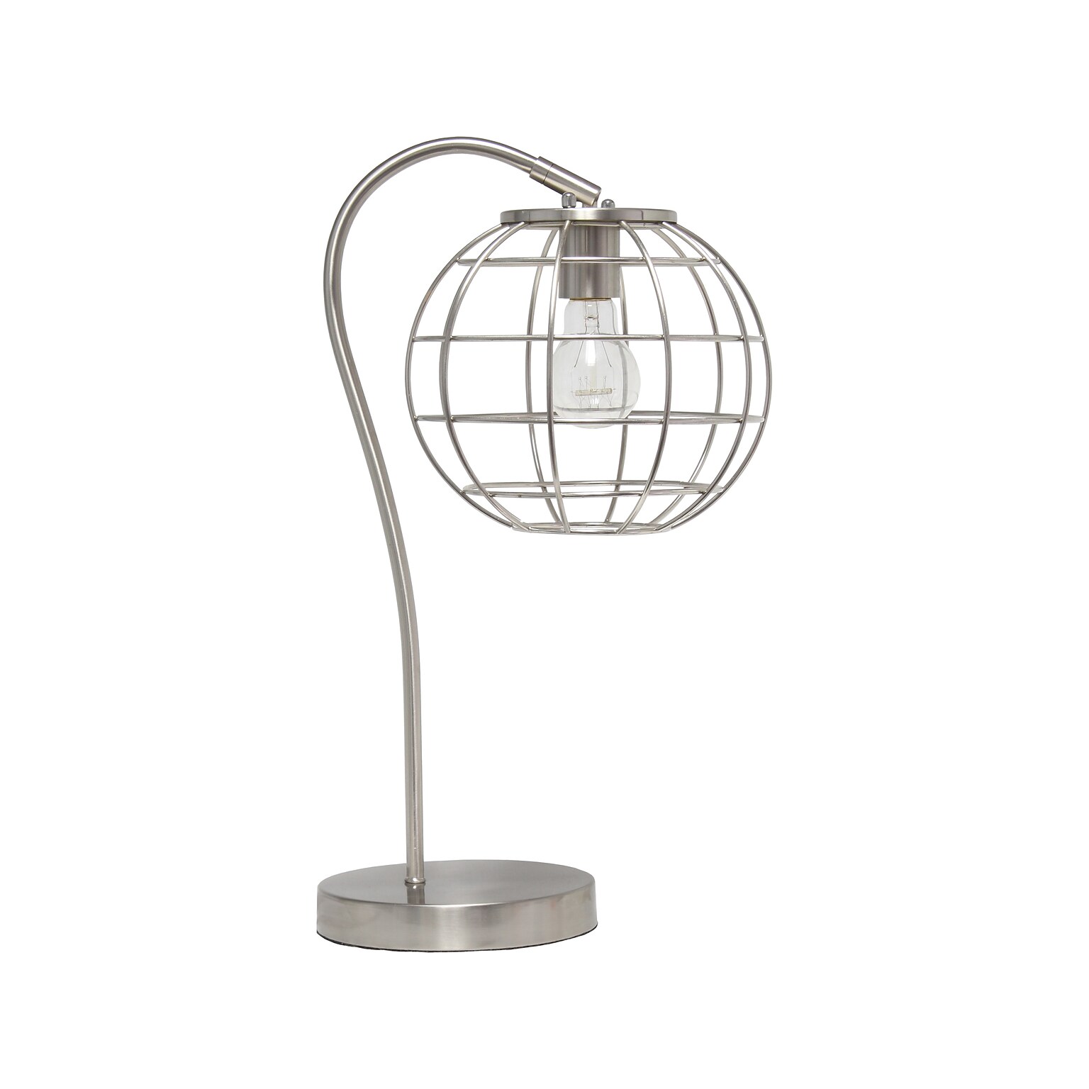 Lalia Home Studio Loft Table Lamp, Brushed Nickel (LHT-5061-BN)