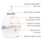 Crane Droplet Ultrasonic Cool Mist Humidifier, 0.5 Gal., Clear/White (EE-5302CW)