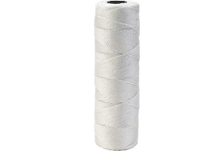 Mutual Industries Nylon Twisted Mason Twine, 0.06" x 275 ft., White, Dozen (14661-10-275)
