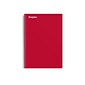 Staples Premium 3-Subject Notebook, 5.88" x 9.5", College Ruled, 138 Sheets, Red (ST58353)