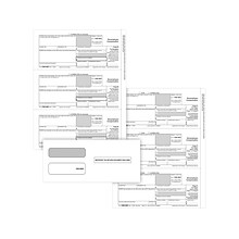 ComplyRight 1099-NEC 3-Part Tax Form Set with Envelopes/Recipient Copy Only, 25/Pack (NEC6113E25)