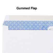 Staples Laser Check Gummed Security Tinted #9 Double-Window Envelopes, 3 5/8 x 8 7/8, Wove White,