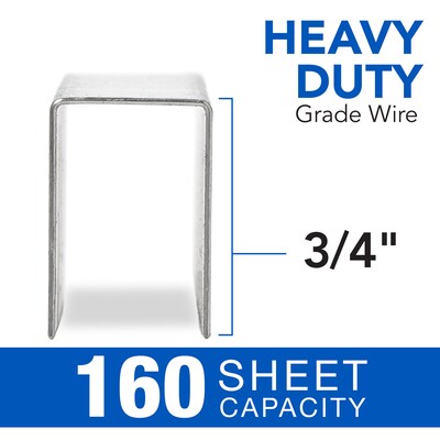 Swingline Premium Heavy Duty 3/4" Length High Capacity Staples, Full Strip, 1000/Box (35319)