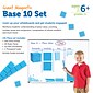 Learning Resources Giant Magnetic Base Ten Set, Blue, 131 Piece Set (LER6366)