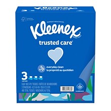 Kleenex Standard Facial Tissue, 2-Ply, 160 Sheets/Box, 3 Boxes/Pack (54303)