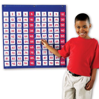 Learning Resources Hundreds Pocket Chart, 26W x 27-1/2H (LER2208)