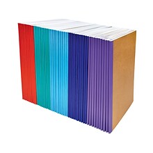 Better Office Composition Notebooks, 5.5 x 8.3, 30 Sheets, Assorted Colors, 50/Pack (25032-50PK)