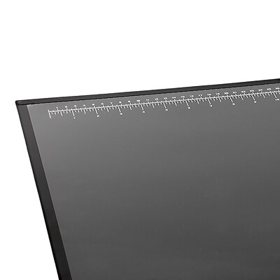 Artistic Logo Pad Anti-Slip Rubber Desk Pad, 24" x 19", Black (41100)