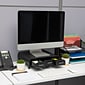 Mind Reader Monitor Stand and Desktop Organizer with 3 Storage Drawers, Black, 2/Pack (2MONSTA3D-BLK)