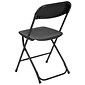 Flash Furniture Plastic Folding Chair, Black, Set of 6 (6LEL3BLACK)