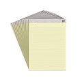 TRU RED™ Notepads, 8.5 x 11.75, Narrow Ruled, Canary, 50 Sheets/Pad, 12 Pads/Pack (TR57383)