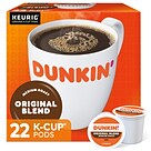 Dunkin Original Blend Coffee Keurig® K-Cup® Pods, Medium Roast, 22/Box (400845)
