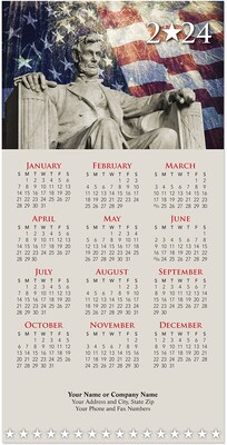 Custom Lincoln Tri-Fold Calendar Card