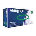 Ambitex V5201 Series Latex Free Clear Vinyl Gloves, XL, 100/Bx, 10 Bxs/CT (VXL5201)