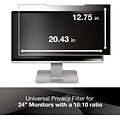 3M Privacy Filter for 24 Widescreen Monitor, 16:10 Aspect Ratio (PF240W1B)