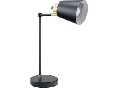 V-Light LED Desk Lamp, 19"H, Gold/Black Matte Metal (SV20106TH)