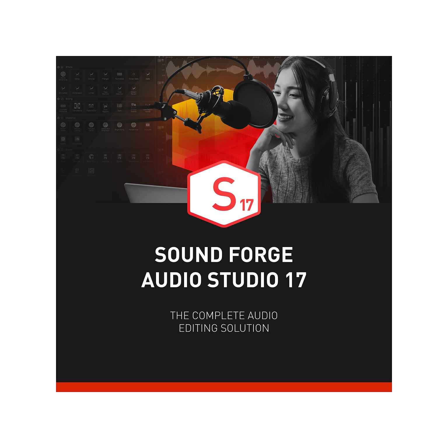 Magix SOUND FORGE Audio Studio 17 for 1 User, Windows, Download (639191919916)