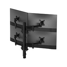 Atdec Adjustable Quad-Arm Monitor Mount, Up to 30 Monitor, Black (AWMS-4-4675-H-B)