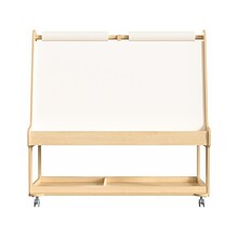 Flash Furniture Bright Beginnings 4-Person Art Station, 48, Natural Birch Plywood (MK-ME16621-GG)