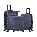 DUKAP SENSE Polycarbonate/ABS 3-Piece Luggage Set, Blue (DKSENSML-BLU)