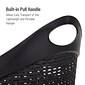 Mind Reader 15.85-Gallon Rolling Laundry Hamper, Plastic, Black (60HWHEEL-BLK)