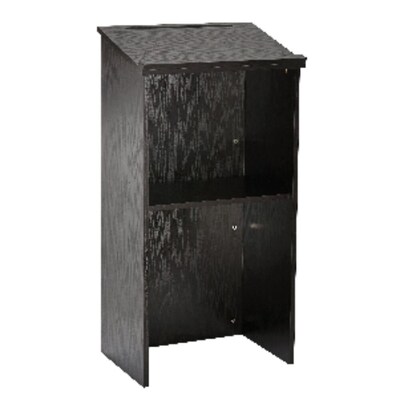 AdirOffice 45.8 Podium Lectern with Cover, Black (661-01-BLK)