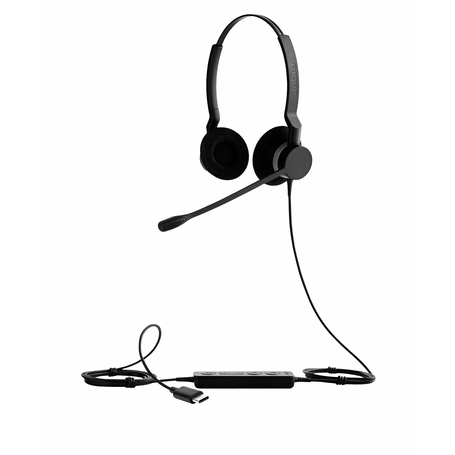 jabra BIZ 2300 Duo USB Noise Canceling Stereo Phone Headset, On Ear, MS Certified (2399-823-109)
